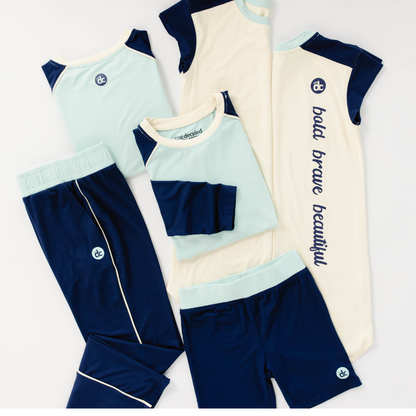 Tween girl pajama set from The Decided Collection. The best pajamas for tweens.