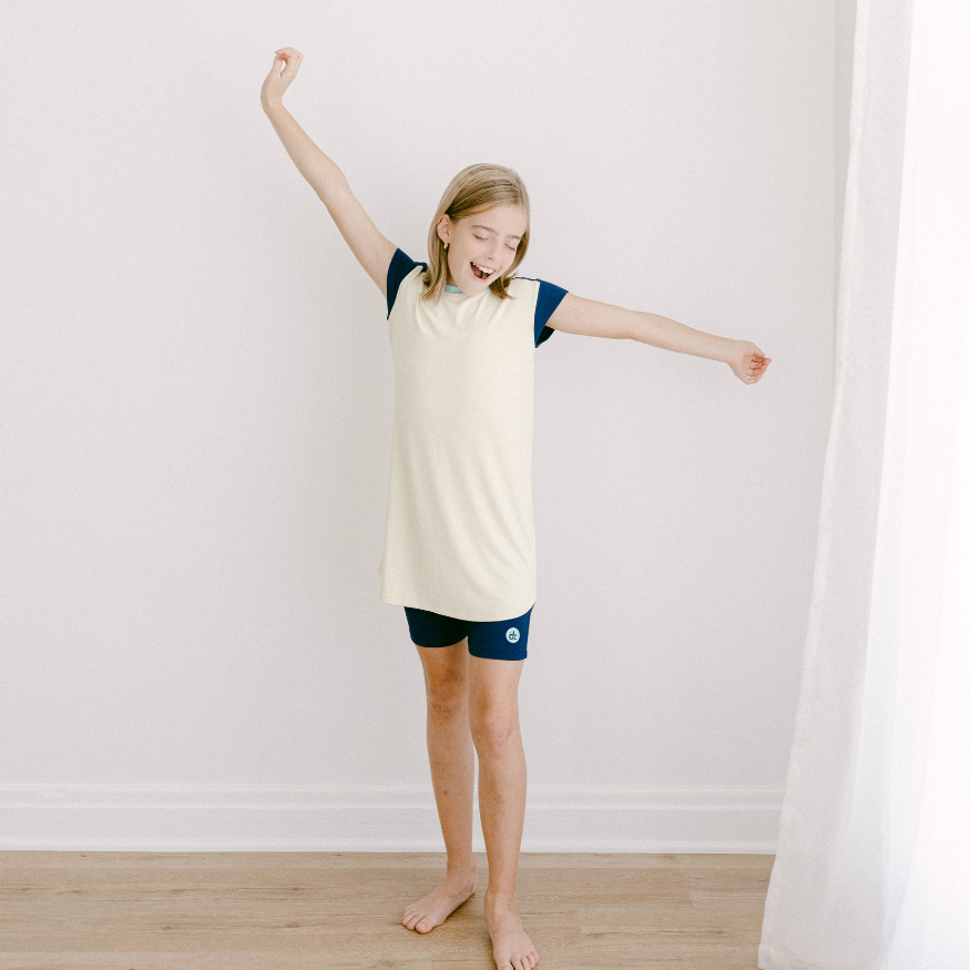 Tween Girl Pajama Night Shirt & Night Short from The Decided Collection.